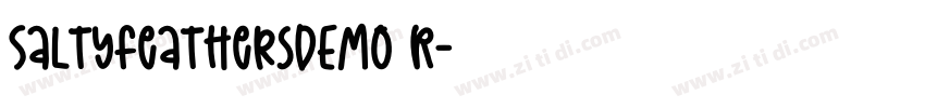 SaltyFeathersDEMO R字体转换